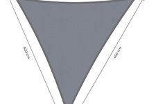 schaduwdoek langhoek Grijs 