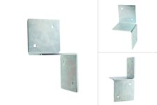 Conector galvanizado de pérgola-muro 9 x 9 