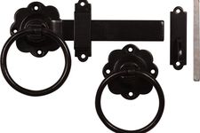 Ringed Gate Lock Black