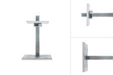 Adjustable Post Holder for 7 x 7 cm and 9 x 9 cm posts - Galvanised Steel