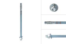 Keilbout M12 x 250 mm voor doorsteekmontage - Per Stuk