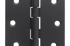 Charnière Noire 76x76 mm dégondable - Set de 2 pièces