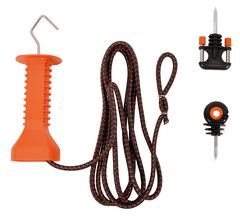 doorgangsset elastisch cord 3/6 meter terra