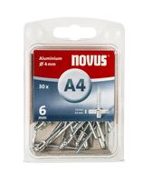 Novus popnagels A4 X 6 mm Alu SB - 30 stuks