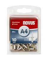 Novus popnagels A4 X 10 mm alu SB - 30 stuks