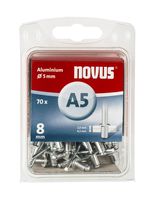 Novus popnagels A5 X 8 mm Alu SB - 70 stuks