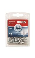 Novus popnagels A4 X 12 mm Alu SB - 70 stuks