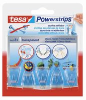 Tesa Powerstrips Decohaken Transparant 5 Stuks