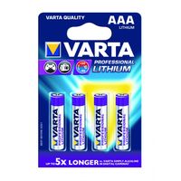 Varta Lithium Batterij Professional AAA 4 Stuks