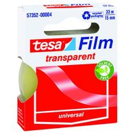 Tesa Film Plakband Transparant 15 mm 33 Meter