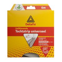 Deltafix Tochtstrip Universeel Transparant | 6m x 9mm x 7mm