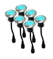Easy Connect Led grond spot blauw 6 stuks