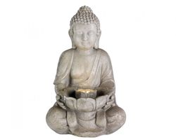 Waterornament Zittende Boeddha Zand
