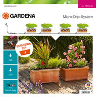 Gardena Micro Drip Uitbreidingsset Voor Bloembakken