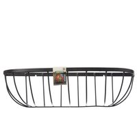 Nature Hanging Basket Smeedijzer zwart H16.5x61x16cm 