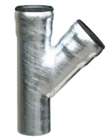 Loro-X T-stuk 45°, thermisch verzinkt staal