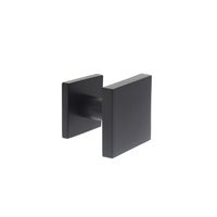 Door Knob Square Stainless Steel Black 64x64mm - Front Door - Per piece