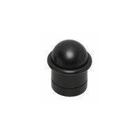 Deurstopper Zwart vloermontage 45 mm - Per Stuk
