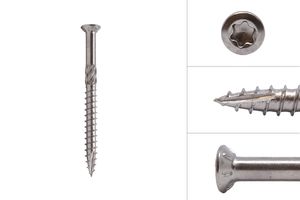 Garden screws stainless steel 410 5 x 60 mm Torx 25 with cutting point - Box 100 pcs
