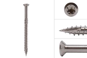 Garden screws stainless steel 410 5 x 70 mm Torx 25 with cutting point - Box 100 pcs