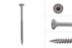 Stainless steel screws 5 x 70 mm for Oak and Garapa hardwood - Box 200 pieces