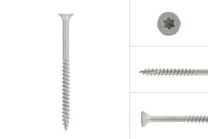 Coated Deck Screw - for Hardwoods with Tannic Acid, like Garapa 5 x 70 mm
