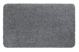 Felpudo de algodón en gris 50 x 80 cm - 7 mm de grosor