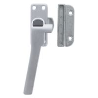 Window Handle with Push Button Left Handed Aluminium - Per piece