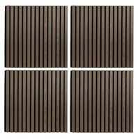 Akupanel Walnoot Bruin 60 x 60 x 2,1 cm - Per Set 4 Stuks