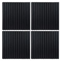Akupanel Zwart Eiken 60 x 60 x 2.1 cm - Per Set 4 Stuks