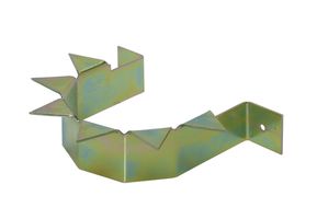 Anti-Kletter-Schelle für Regenrohre gelb verzinkt - Pro Stück