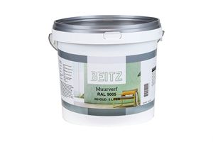 Beitz - Wandfarbe matt Schwarz für innen und außen - Ral9005