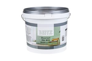 Beitz - Wandfarbe matt für innen und außen Reinweiß Ral 9010