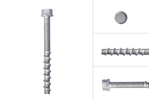 Concrete screws Galvanized M10 x 60 mm Hexagon head SW15 - Per piece