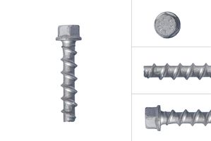 Concrete screws Galvanized M8 x 60 mm Hexagon head SW13 - Per piece