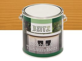 Beitz - Holzlasur für Blockhütte & Gartenhaus - Eiche hell (transparent) 2,5L Seidenglanz