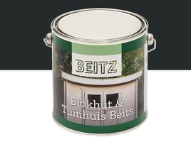 Beitz - Holzlasur für Blockhaus und Gartenhaus - Antik Grün (deckend) 2,5L Seidenglanz