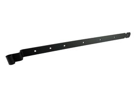 Ladenband Torband schwarz gekröpft gerundet verzinkt 85 cm