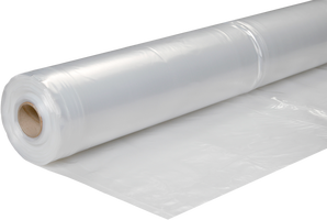 Plastic Sheeting T100 Transparent 400 cm Wide - 50 m Roll