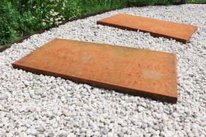 Corten Steel Stepping Stone 40 x 80 cm - Per piece