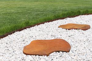 Lajetas de Jardim de Aço Corten formato Natural - Por Peça