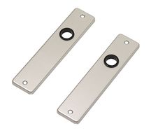 Deurschild blind aluminium kortschild - Per set