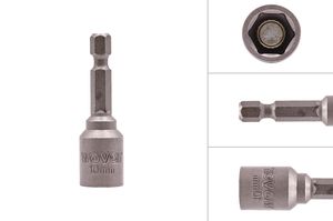Bit Steckschlüssel 10 mm magnetisch für M6 Sechskantschrauben und M6 Muttern