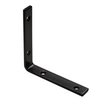 Drempelhoek 125 mm Zwart Verzinkt - Per Stuk
