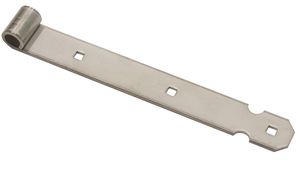 Stainless Steel Strap Hinges with Square Holes of 30 cm - Half Moon