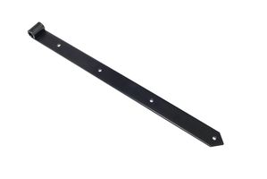 Strap Hinge Black With Tip 60 cm - Straight