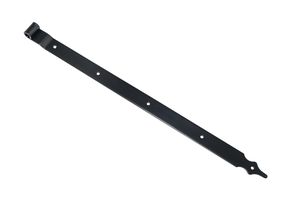 Strap Hinge Black with Slight Bend 100 cm - Rustic Tip