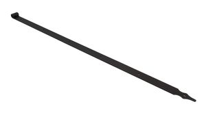 Quicio negro con agujeros cuadrados 120 cm - Punta rústica