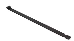 Ladenband schwarz gerade mit Viereckigen Löchern 80 cm - Halbmond