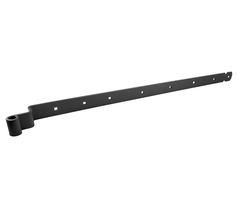 Ladenband Torband Schwarz mit Biegung und viereckigen Löchern 95 cm - Halbmond